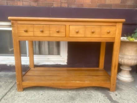Photo of free Wooden table/drawers (North Philadelphia/ East Falls) #1