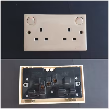 Photo of free CLIPSAL twin socket outlet (Kingsdown SN2) #1