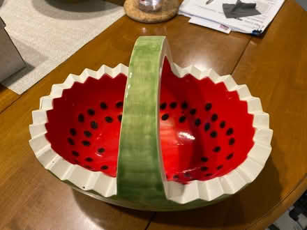 Photo of free Ceramic Watermelon Bowl (Capitol Hill) #1