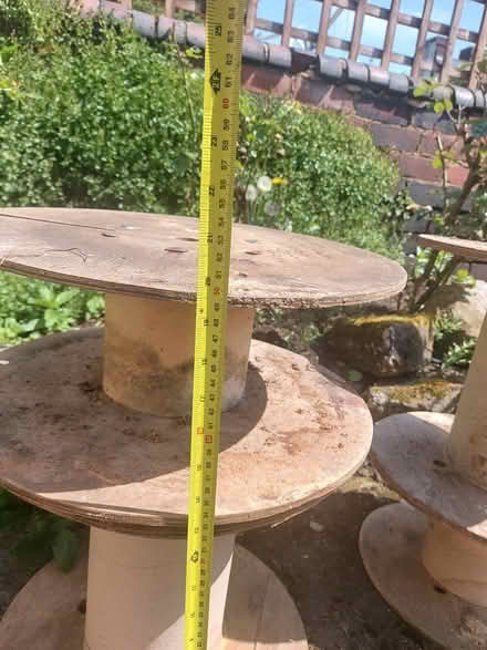 Photo of free 4 small wooden spools (S6 Hillsborough) #1
