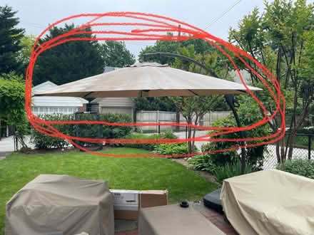 Photo of free Large patio umbrella (NW wash dc near Wilson HS) #1