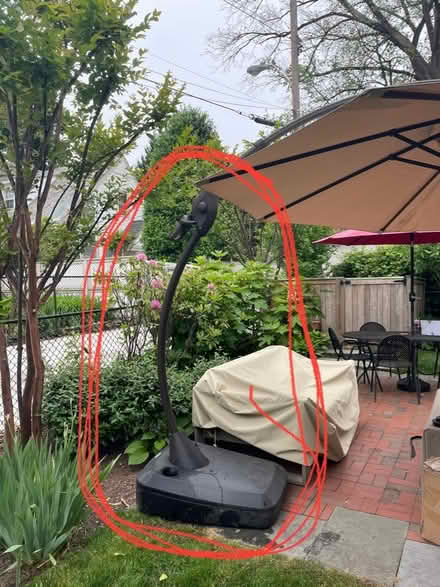 Photo of free Large patio umbrella (NW wash dc near Wilson HS) #2