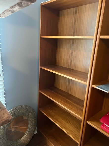 Photo of free Four wooden bookshelves (Lawrenceville) #1