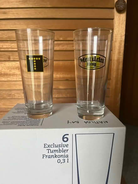 Photo of free Tall drink glasses branded (Reservoir) #1