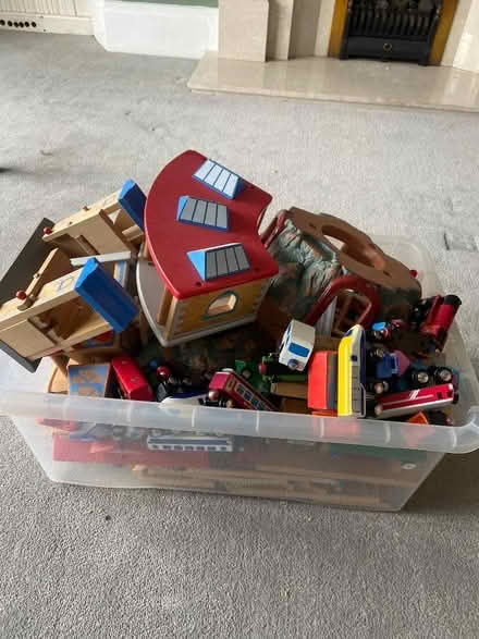 Photo of free Box of early learning trains / road etc (Fleetville AL1) #1
