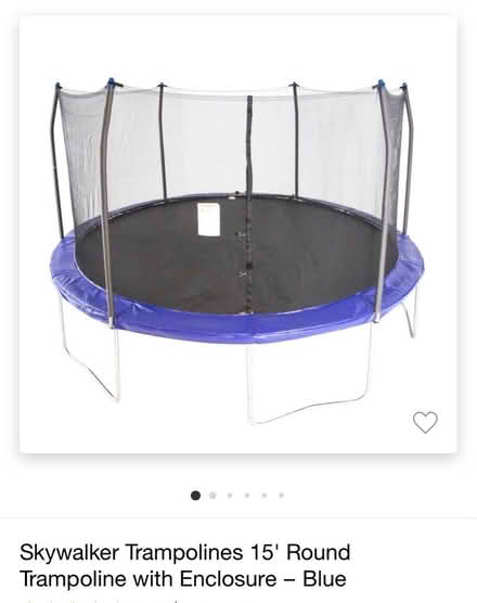 Photo of free 15’ round trampoline (Niles) #1