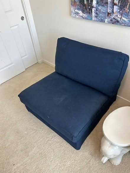 Photo of free Blue Kivik Ikea Sofa Chair (92 X 101) #2