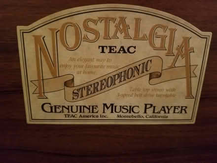 Photo of free Teac Nostalgia Music Player (West 12 St., West Village) #3