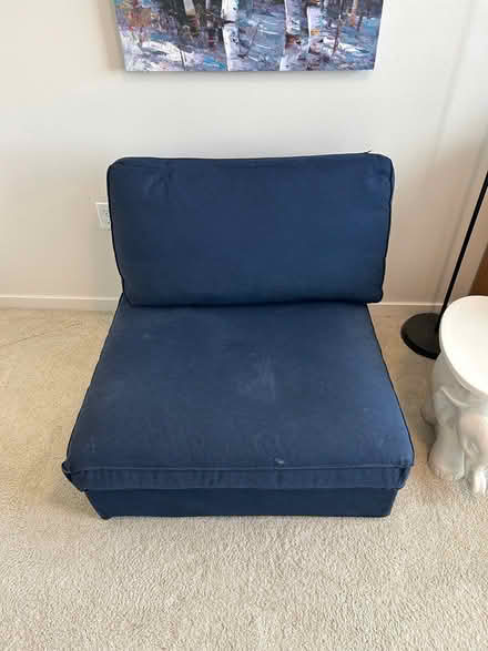 Photo of free Blue Kivik Ikea Sofa Chair (92 X 101) #1