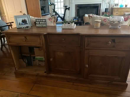 Photo of free Pine storage cabinet (Westport CT) #1