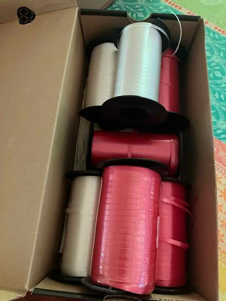 Photo of free White and Red Curling Ribbon (Warrenton near Staples) #1