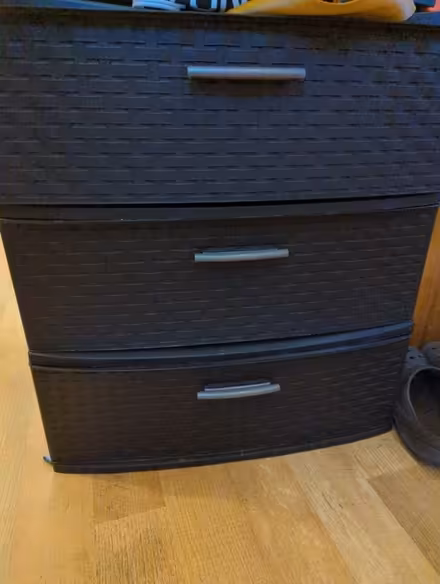 Photo of free Plastic 3-drawer dresser (Beacon, NY) #1