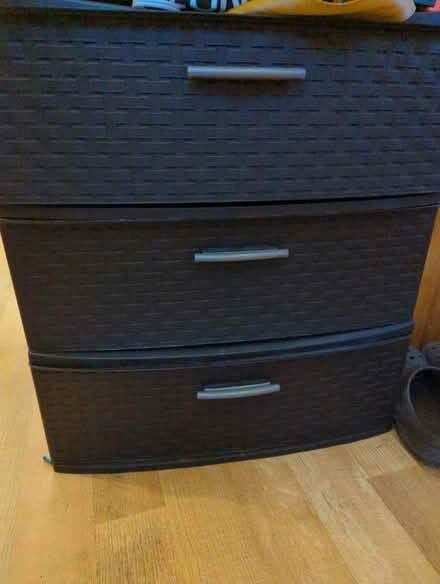 Photo of free Plastic 3-drawer dresser (Beacon, NY) #1