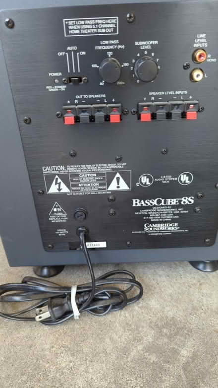 Photo of free Cambridge Soundworks subwoofer (near San Rafael high school) #2
