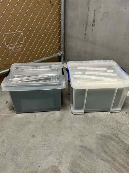 Photo of free Plastic file boxes (Richmond) #2