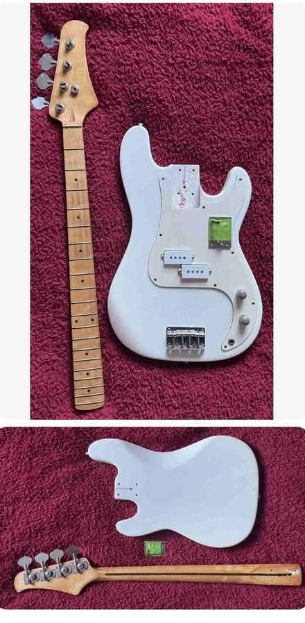 Photo of broken/damaged bass guitars (Whitemans Green RH17) #1