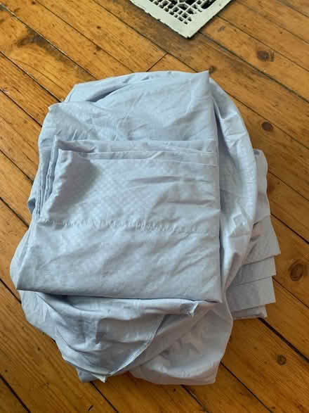 Photo of free Light blue Queen sheet set (Broadview and Danforth) #1