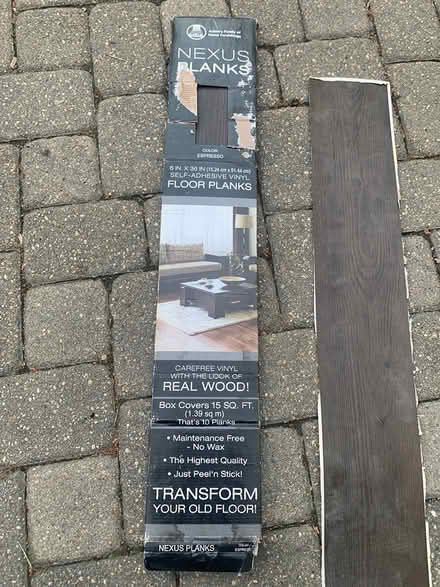 Photo of free Self adhesive vinyl floor planks (Ayer) #1