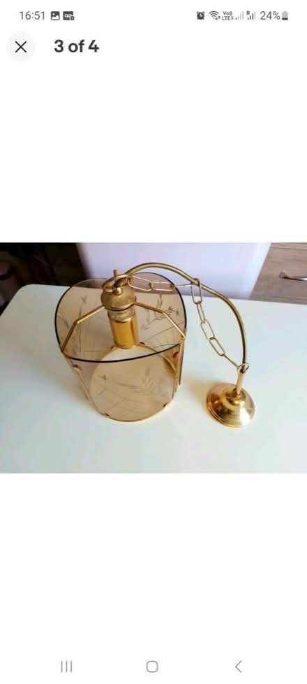 Photo of free Golden center Light holder (NP23) #3