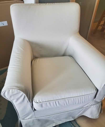 Photo of free IKEA Ektorp chair w/Jennylund cover (W. 77th Street/Col. & Amst.) #2