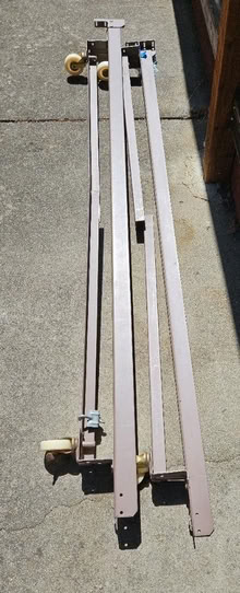 Photo of free Twin headboard and steel bedrails (Near Lime Ridge open space.) #1