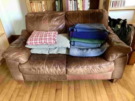 Photo of free Two seater leather sofa (Staveley LA8) #1