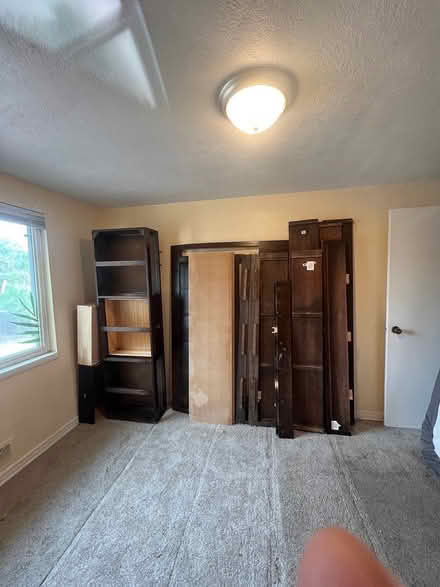 Photo of free All wood Queen platform bed (Downtown/CC Campus) #3