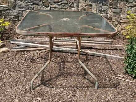 Photo of free Glass Top Patio Table Ready 4 Paint (Manassas/Clifton) #2