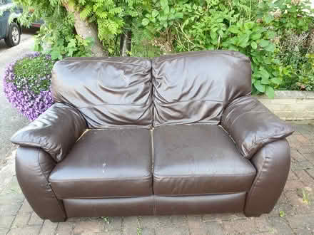 Photo of free 2 seater leather sofa (EN4) #1