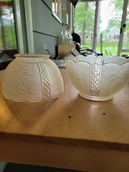 Photo of free Frosted glass light shades (North Haledon NJ) #1