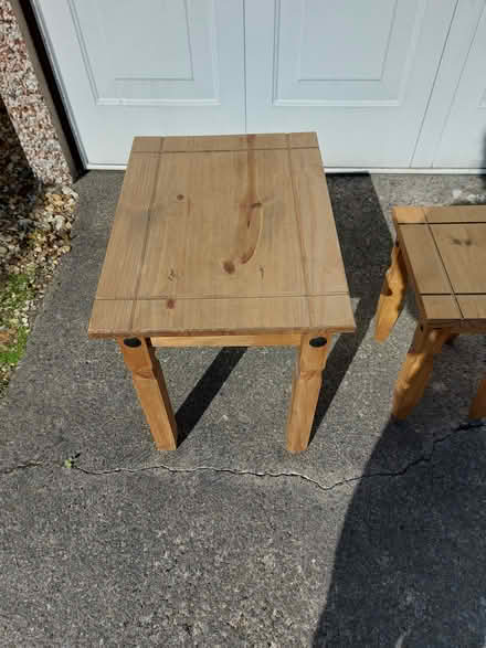 Photo of free Two wooden side Tables (Bowerham area Lancaster) #1