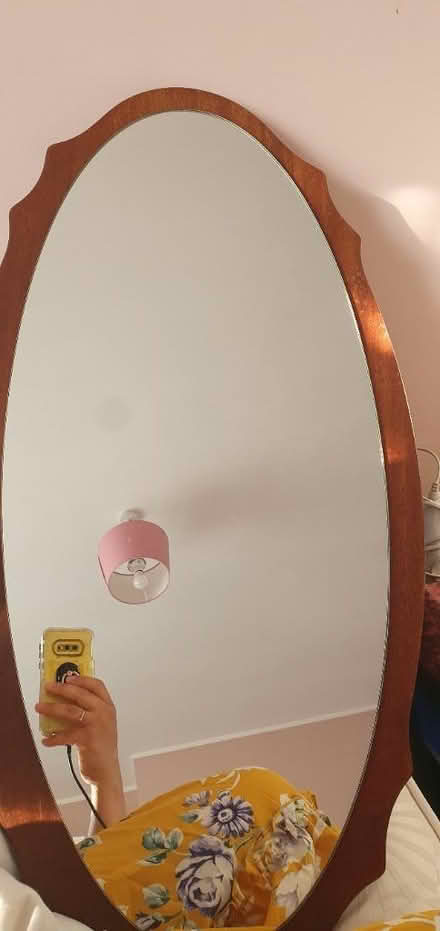 Photo of free Oval mirror dark wood (Brockley, SE4) #1