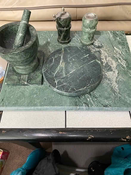 Photo of free 6 pieces marble set (Plainfield-rt.59+126) #1