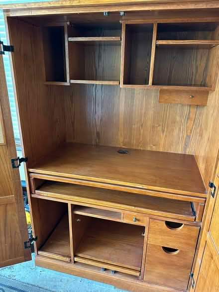 Photo of free solid wood computer hutch (Jacksonville) #1