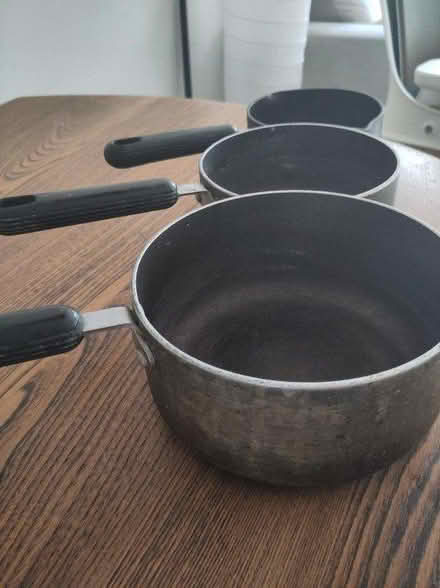 Photo of free 3x Circulon non-stick saucepans (St Anne Well Gardens Hove BN3) #2
