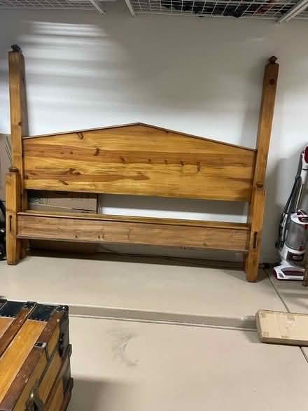 Photo of free King size pine bed frame (Pinnacle Peak& Scottsdale Rd) #1