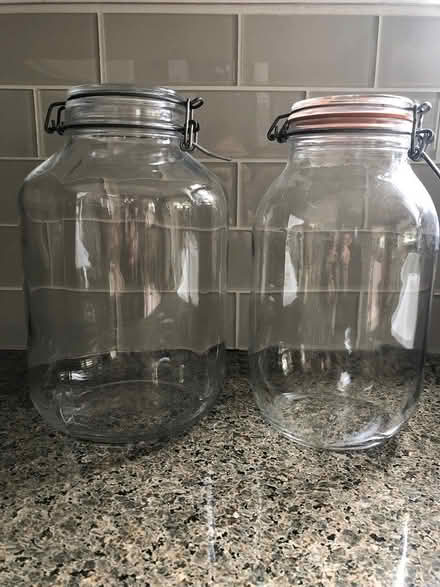 Photo of free Two large glass jars - San Anselmo (San Anselmo, Morningside) #1