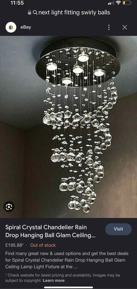 Photo of free Used Next ceiling fitting (Buckley Hill L30) #1