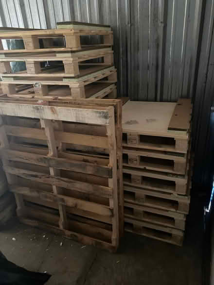 Photo of free 27 wood pallets (24985 Haggerty Rd, Novi, MI) #1