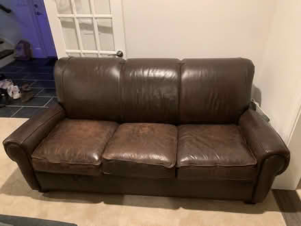 Photo of free Pottery Barn leather sofa (Buckhead/Lindbergh) #1