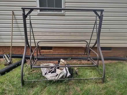 Photo of free Deck/porch swing frame (Northeast Charlotte) #1
