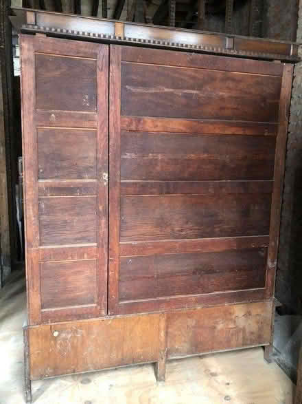 Photo of free Vintage Wooden Wardrobe with mirror (EC1 Farringdon) #2