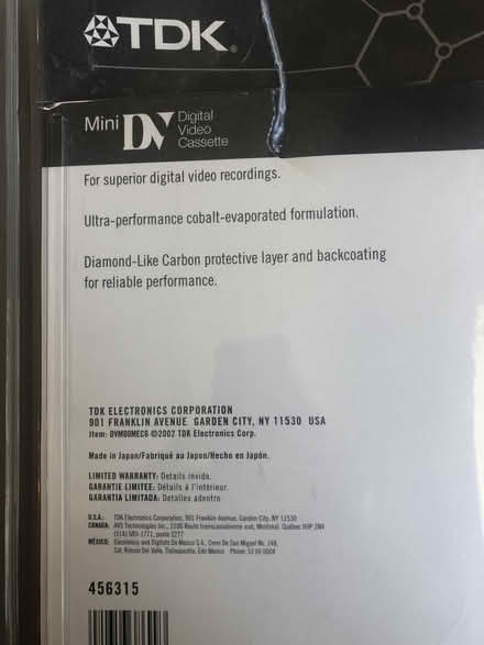 Photo of free Mini Digital Video Cassettes (New) (Near Pico-Robertson area) #2