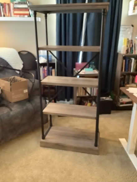 Photo of free 65" Conway Cast Iron Bookshelf (Ypsilanti,byEllsworth&Mich Ave) #2