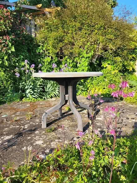 Photo of free Resin patio table (Hove, BN3) #1