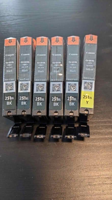 Photo of free 6 Canon 251XL ink tanks (Near Hwy 1/Tennessee Valley) #1