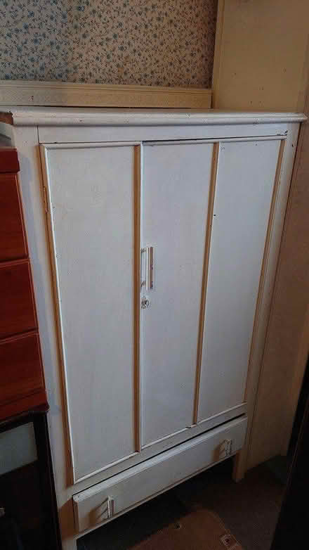 Photo of free Small whitevintage wardrobe CV109DE (Nuneaton) #1