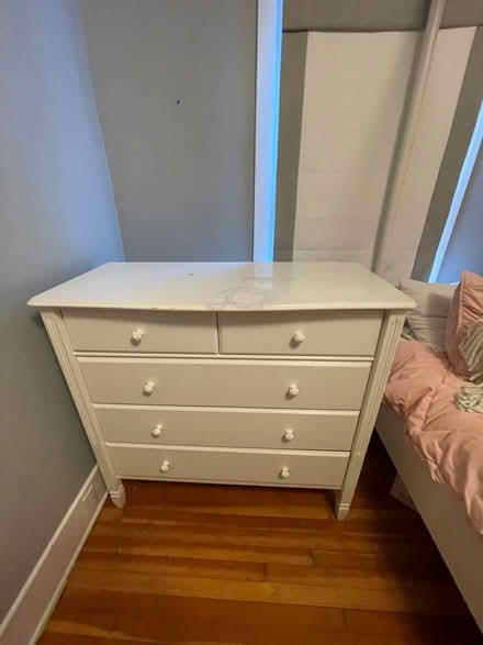 Photo of free White Pottery Barn dresser (upper queen anne) #2
