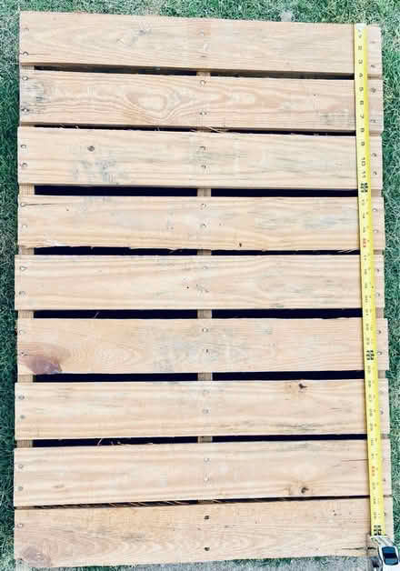 Photo of free 38”x26”, light weight wooden pallet (Plano, TX. 75023) #1