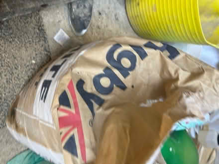 Photo of free 3/4 bag of opened white cement (Melbourn) #1